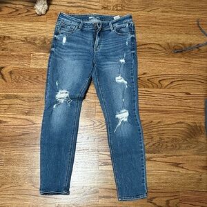 Old Navy Distressed Blue Women's Jeans